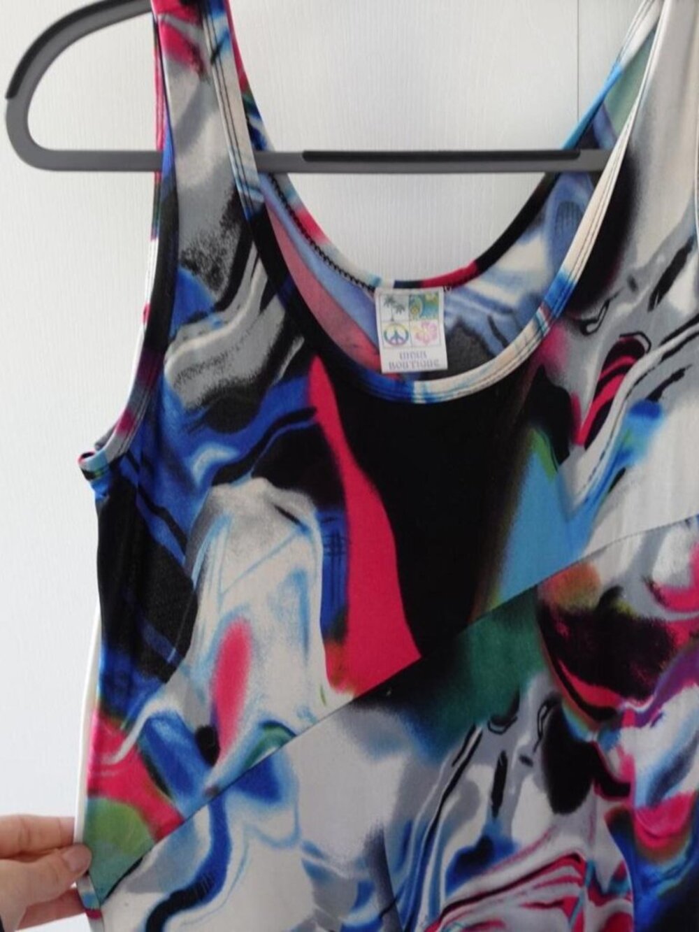 Abstract India Boutique print slip maxi dress 🎨